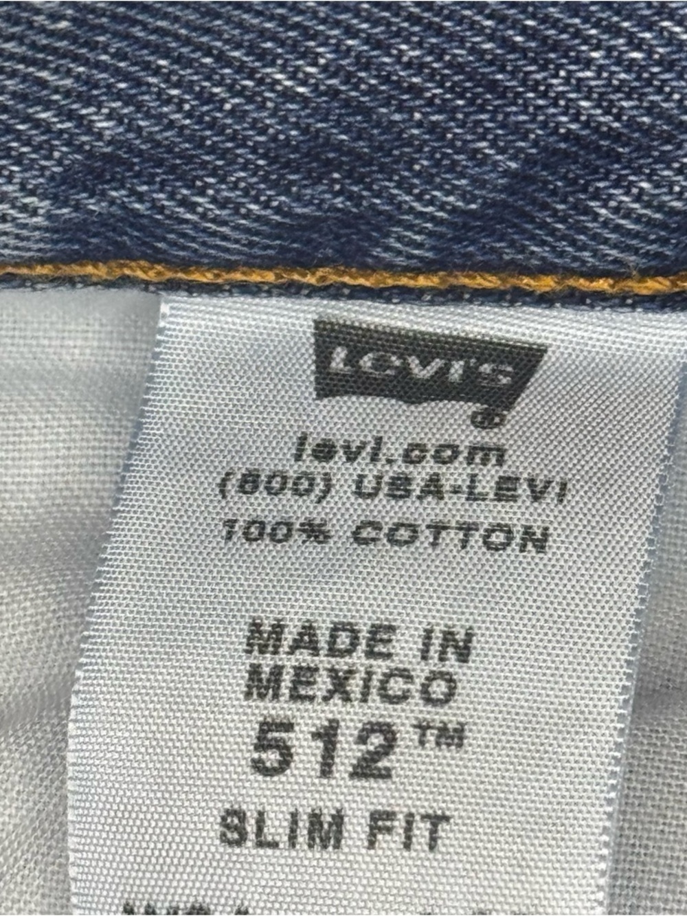 Levi’s 512 Slim Fit Jeans Men 34x32 Medium Wash Tapered Denim - Picture 7 of 7